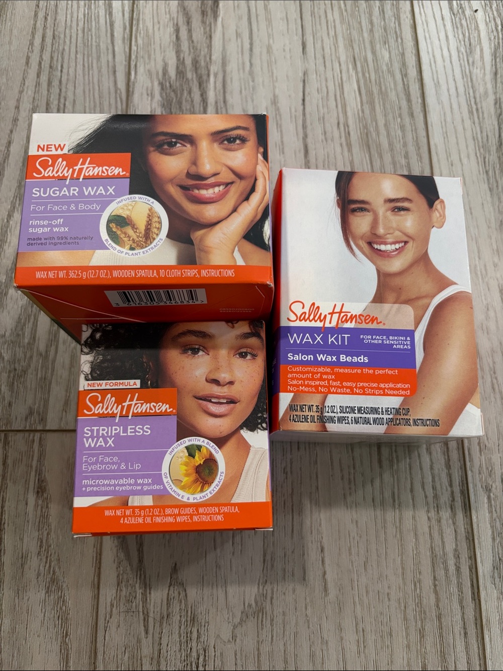 Sally Hansen Wax Kit & Sugar Wax Trio NEW